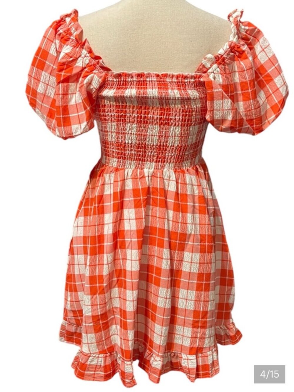 Mumu Colvin Mini Dress - Picnic Plaid - Brand New Tags still on - Size Small - Picture 7 of 8